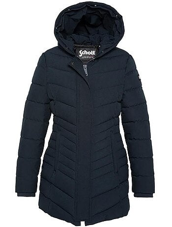 Schott garden marineblauwe parka voor dames
