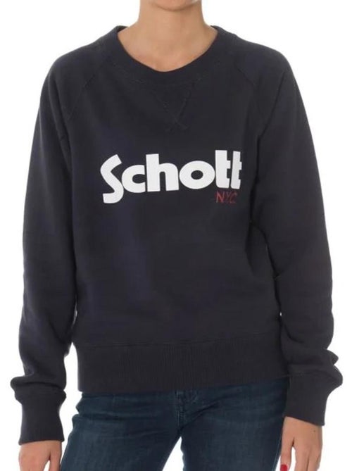 Schott Ginger1 Dames Sweatshirt Marineblauw - Kiabi Schott Ginger1 Dames Sweatshirt Marineblauw - Kiabi