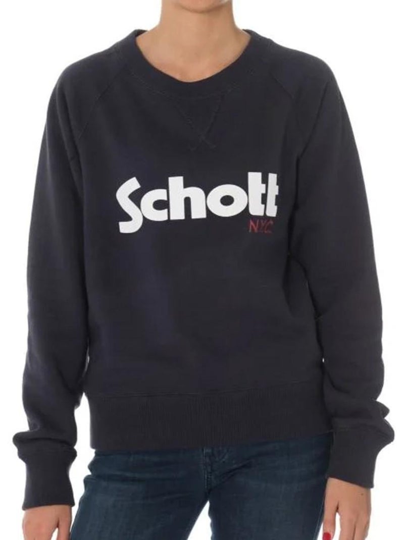 Schott Ginger1 Dames Sweatshirt Marineblauw Marineblauw - Kiabi