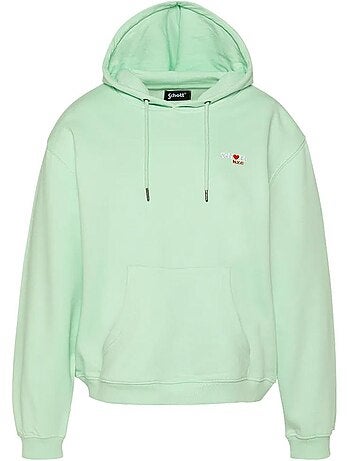 Schott dames sweatshirt marineblauw swhbrodedw