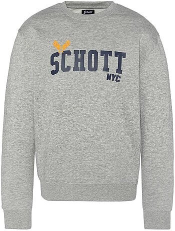 Schott heat marine heren sweatshirt