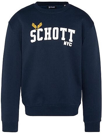 Schott heat marine heren sweatshirt