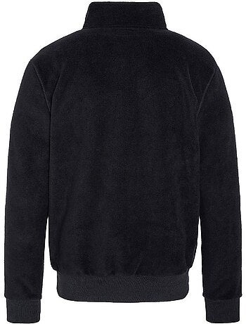 Schott marineblauwe halve rits fleece trui voor heren