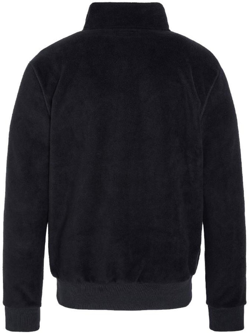 Schott Heren Halve Rits Fleece Trui Zwart Zwart - Kiabi