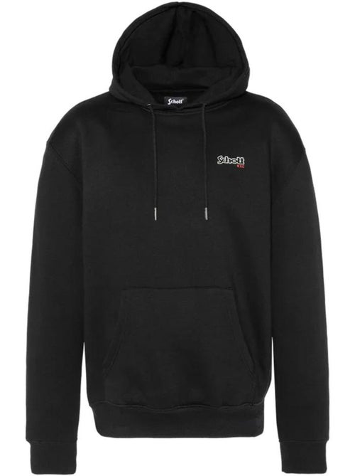 Schott Heren Hoodie Zwart met Capuchon - Kiabi Schott Heren Hoodie Zwart met Capuchon - Kiabi