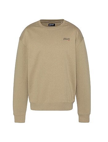 Schott heren sweater beige met print
