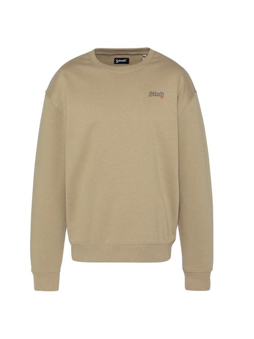 Schott Heren Sweater Beige met Print - Kiabi Schott Heren Sweater Beige met Print - Kiabi