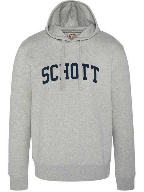 Schott Hoodie Grijs met Logo voor Heren - Kiabi Schott Hoodie Grijs met Logo voor Heren - Kiabi