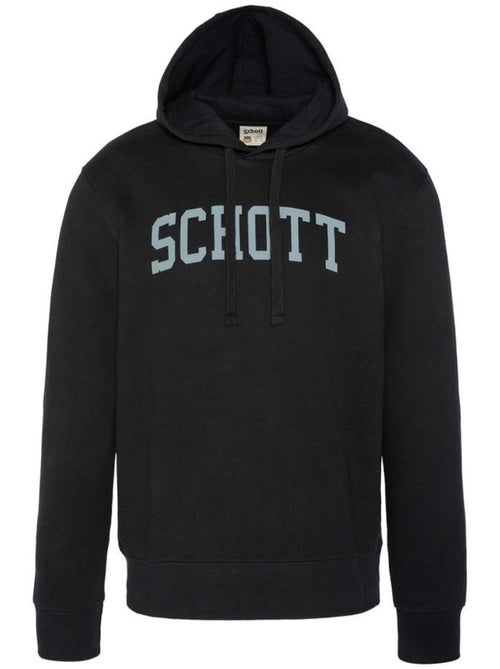 Schott Hoodie Zwart voor Heren met Logo - Kiabi Schott Hoodie Zwart voor Heren met Logo - Kiabi