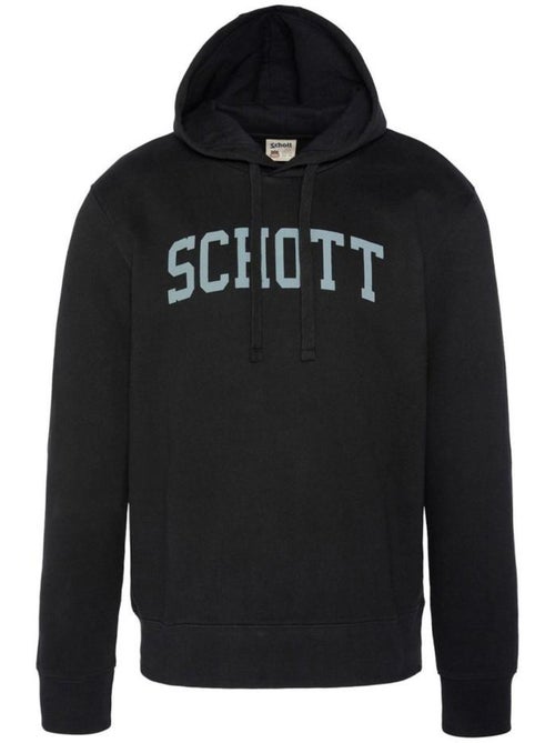 Schott Hoodie Zwart voor Heren met Logo - Kiabi Schott Hoodie Zwart voor Heren met Logo - Kiabi