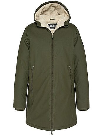 Schott jackson25 groene parka met capuchon voor heren
