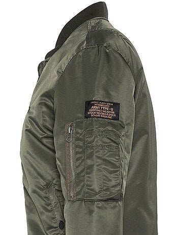 Schott jet17w kaki bomberjack voor dames