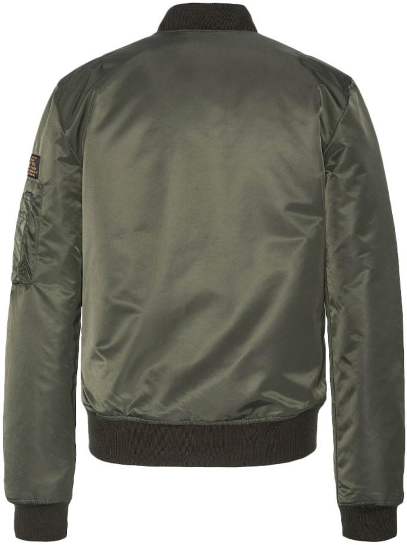 Schott JET17W Kaki Bomberjack voor Dames Licht kakigroen - Kiabi