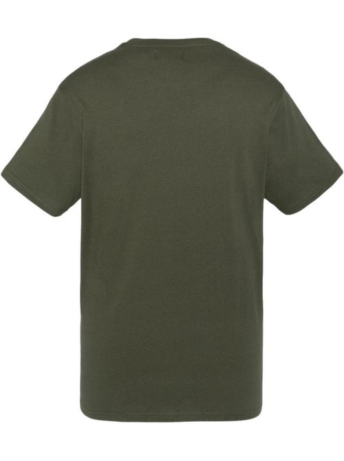 Schott Kaki T-shirt voor Heren met Borduurwerk - Kiabi