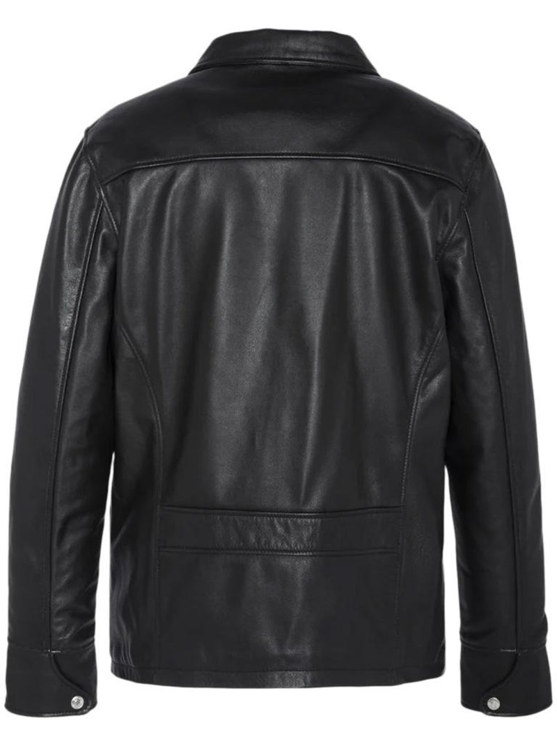 Schott LC9521D Zwart Leren Herenjack Zwart - Kiabi