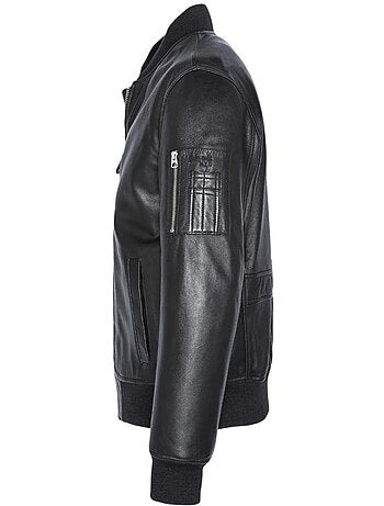 Schott lcbomba leren blouson zwart voor heren