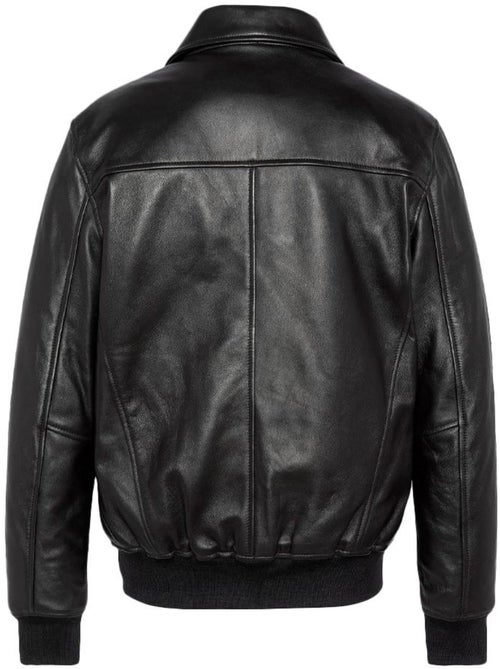 Schott LCDETROIT Zwart Leren Heren Blouson - Kiabi Schott LCDETROIT Zwart Leren Heren Blouson - Kiabi