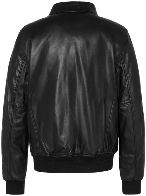 Schott LCJET Zwart Leren Heren Blouson - Kiabi Schott LCJET Zwart Leren Heren Blouson - Kiabi