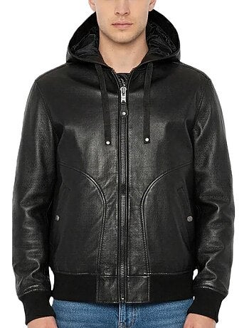 Schott leren blouson zwart voor heren