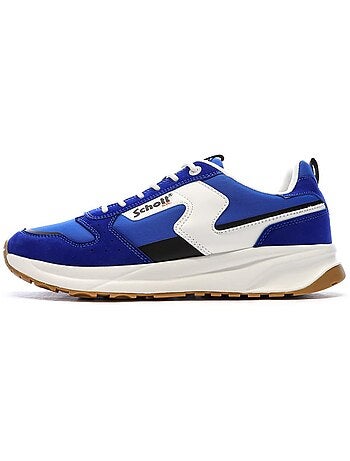 Schott maki blauwe heren sneakers
