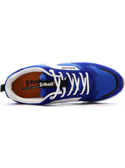 Schott Maki Blauwe Heren Sneakers - Kiabi Schott Maki Blauwe Heren Sneakers - Kiabi