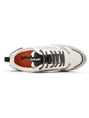 Schott maki zwart-witte herensneakers