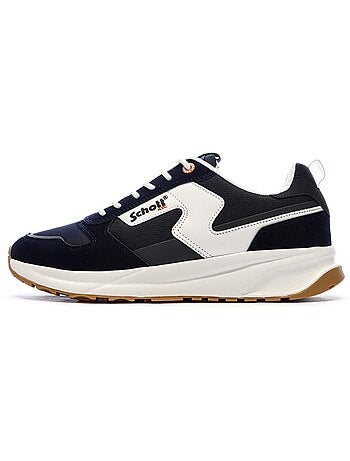 Schott maki blauwe heren sneakers
