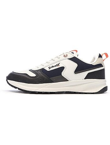 Schott maki zwart-witte herensneakers