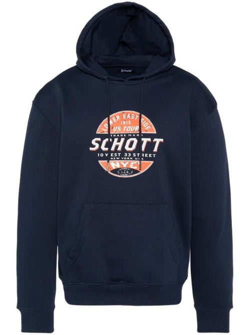 Schott Marine Heren Hoodie SWHUSTOUR - Kiabi Schott Marine Heren Hoodie SWHUSTOUR - Kiabi