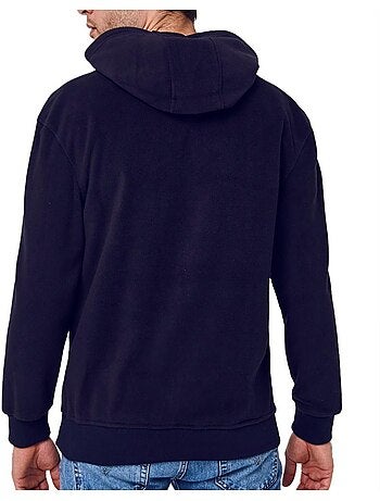 Schott micro polar heren hoodie zwart