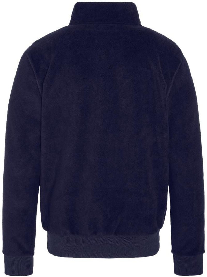 Schott Marineblauwe Halve Rits Fleece Trui voor Heren Marineblauw - Kiabi