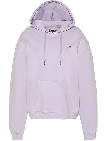 Schott dames sweatshirt marineblauw swhbrodedw