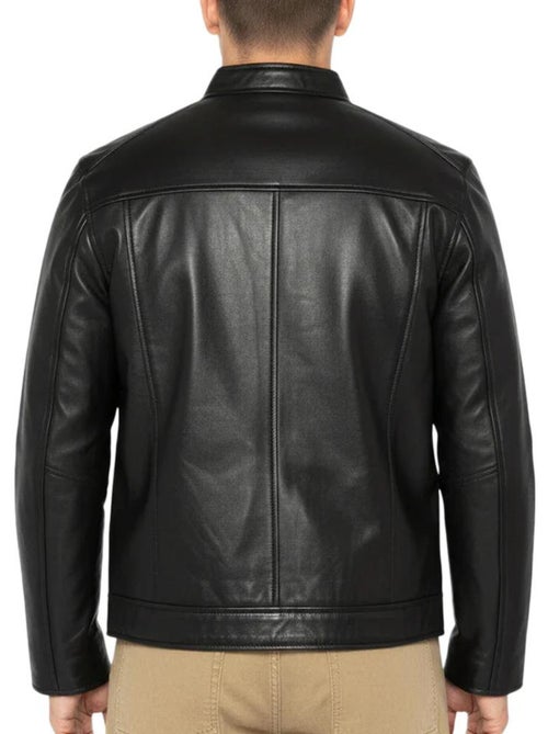 Schott Memphis Zwart Leren Heren Blouson - Kiabi Schott Memphis Zwart Leren Heren Blouson - Kiabi