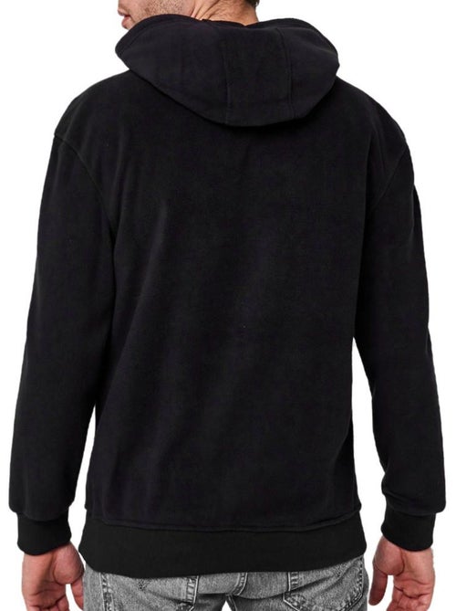 Schott Micro Polar Heren Hoodie Zwart - Kiabi Schott Micro Polar Heren Hoodie Zwart - Kiabi