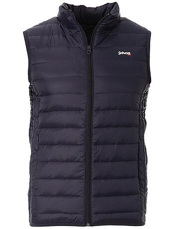 Schott oaklandvrs lichtbruine mouwloze bodywarmer voor heren