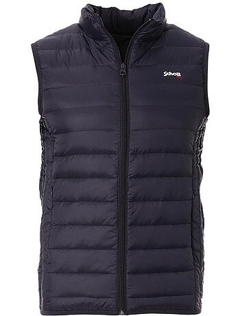 Schott oaklandvrs lichtbruine mouwloze bodywarmer voor heren