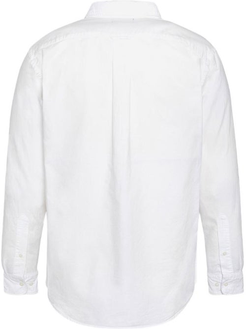 Schott Oxford Wit Herenoverhemd - Kiabi Schott Oxford Wit Herenoverhemd - Kiabi