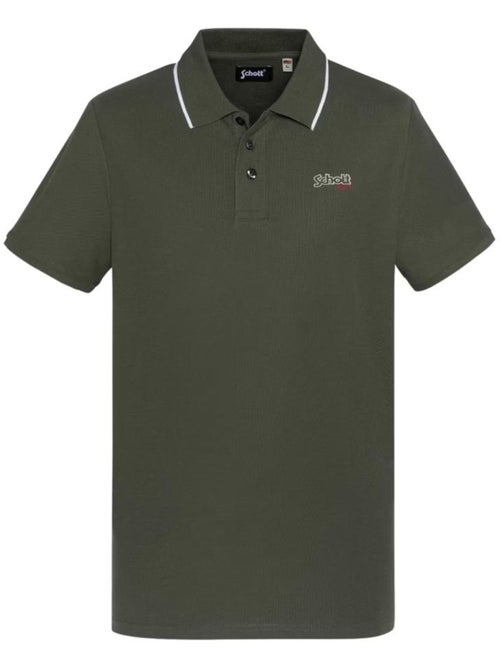 Schott PAUL kaki polo voor heren - Kiabi