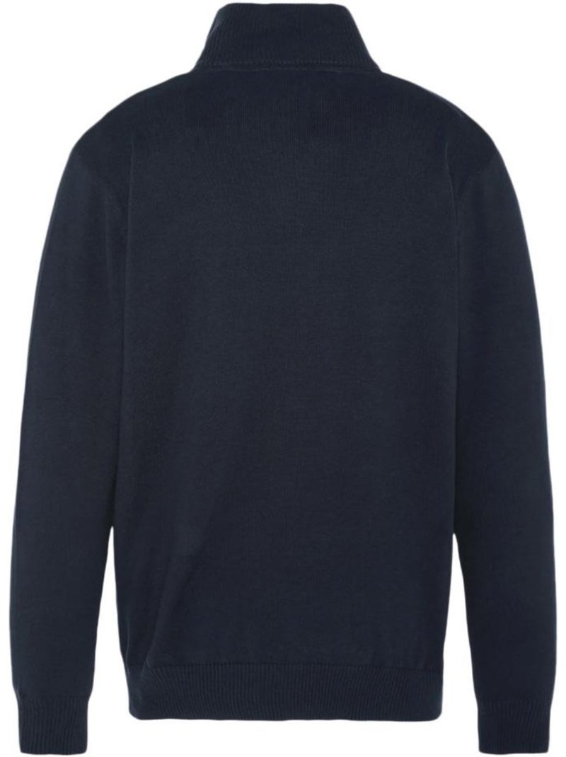 Schott PLB127 Marineblauwe Herenpullover Marineblauw - Kiabi