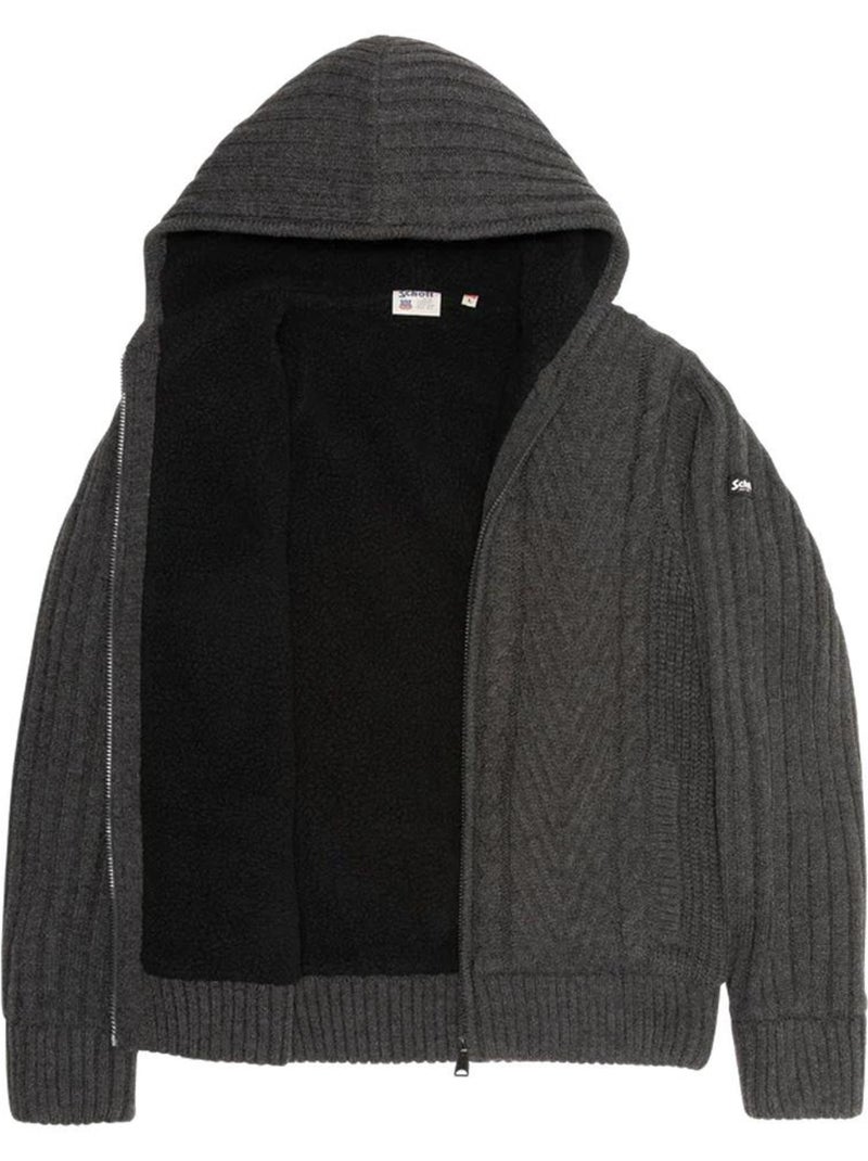 Schott PLENZO Sherpa Vest voor Heren - Grijs Zilvergrijs - Kiabi