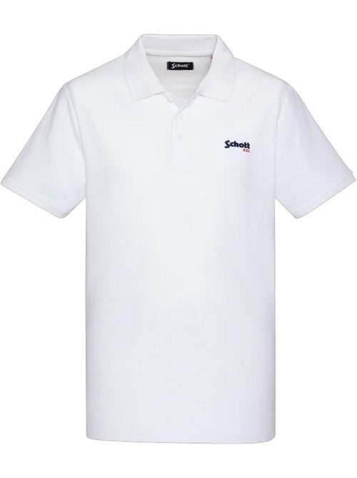 Schott PS0022 Witte Polo voor Heren - Kiabi Schott PS0022 Witte Polo voor Heren - Kiabi