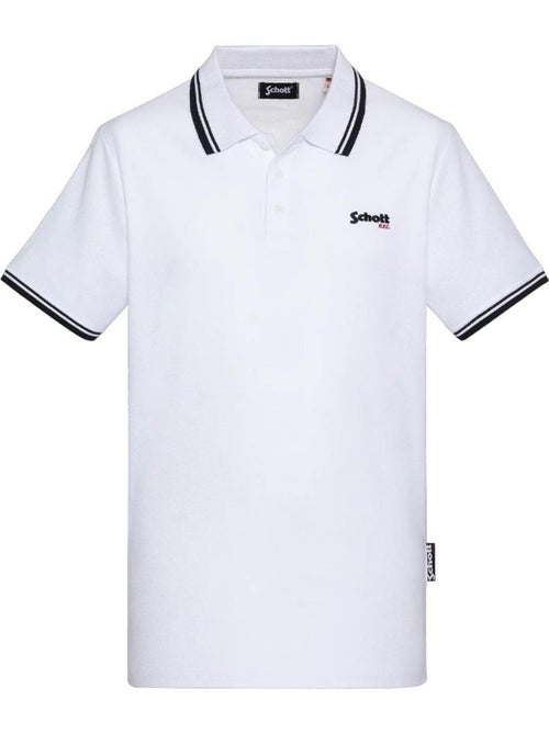 Schott PSWILL2 Witte Polo voor Heren - Kiabi