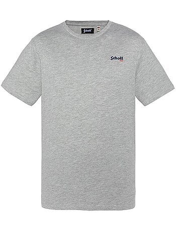 Schott rode jongens t-shirt marineblauw