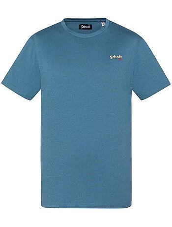 Schott rode jongens t-shirt marineblauw