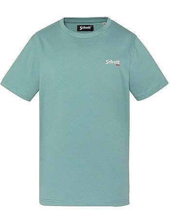Schott rode jongens t-shirt marineblauw
