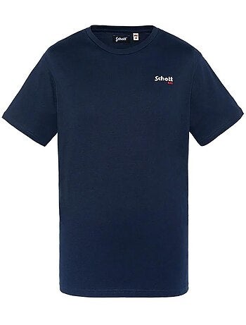 Schott rode jongens t-shirt marineblauw