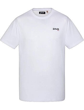 Schott rode jongens t-shirt marineblauw