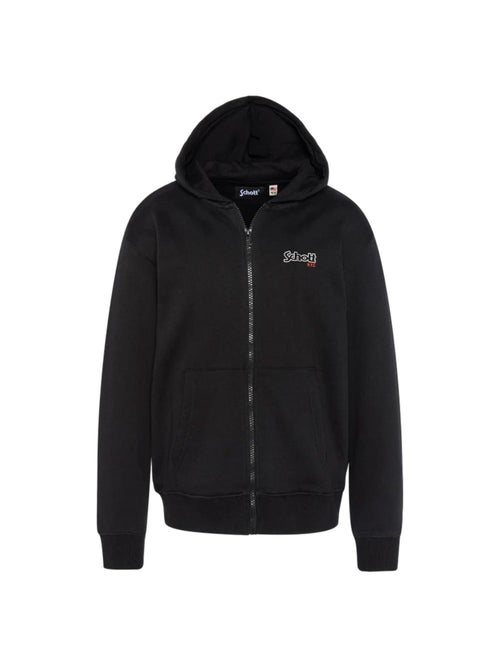 Schott SAM Jongens Hoodie Zwart - Kiabi Schott SAM Jongens Hoodie Zwart - Kiabi
