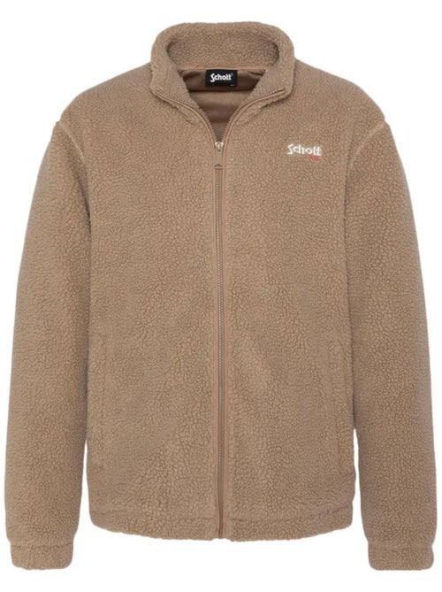 Schott Sherpa PLARTIC Beige Sherpa Vest voor Heren - Kiabi Schott Sherpa PLARTIC Beige Sherpa Vest voor Heren - Kiabi