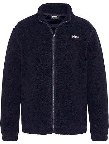 Schott sherpa plartic herenvest zwart